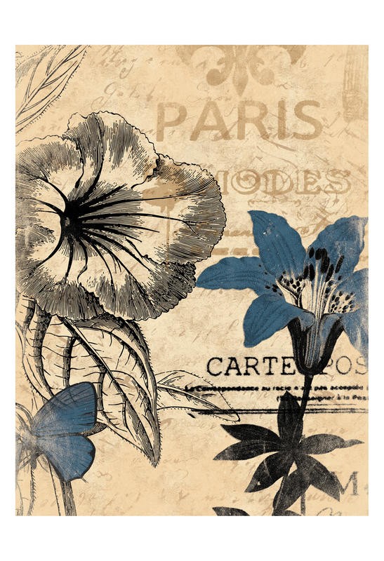 Jace Grey, BLUE FLOWERS I (BLUMEN)