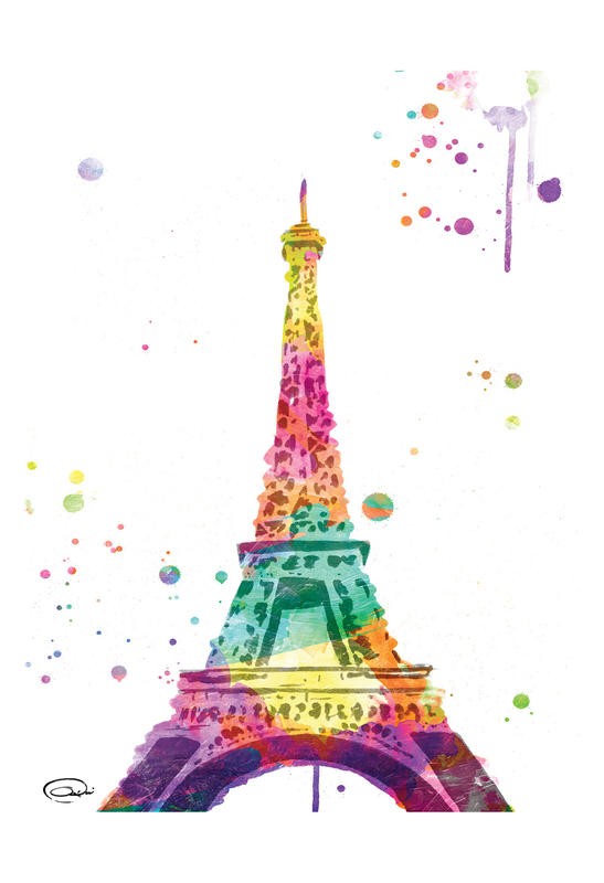Onrei, WATERCOLOR EIFFEL (STÄDTE)