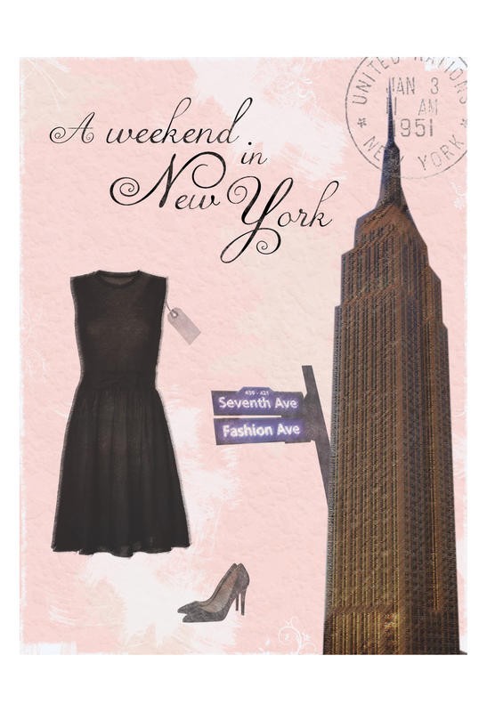 Lauren Gibbons, INSPIRATION I (New York, Empire State Building, Gebäude, Mode, Kleid, Schuhe, shopping, Nostalgie, Städte, Grafik, Wunschgröße, Treppenhaus, Wohnzimmer,)
