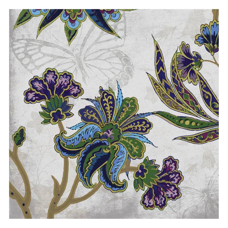 Jace Grey, FLORAL PATTERN WHITE I (BLUMEN)