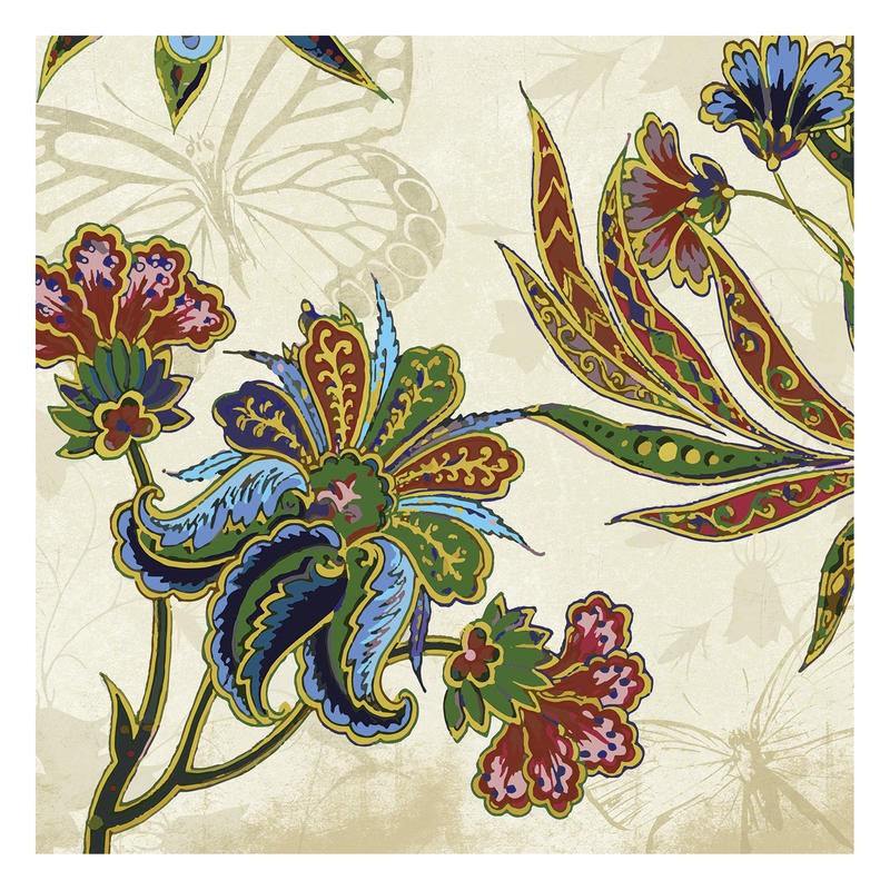 Jace Grey, FLORAL PATTERN BEIGE I (BLUMEN)