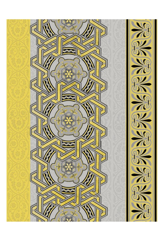 Jace Grey, STRIP PATTERN YELLOW II (MUSTER)