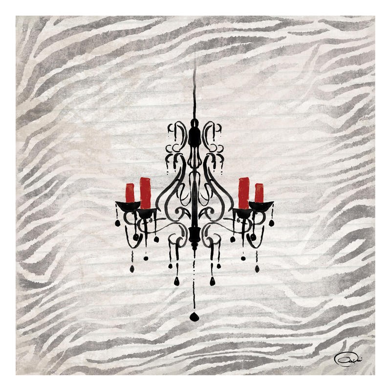 Onrei, CHANDELIER ZEBRA I (VINTAGE/RETRO)