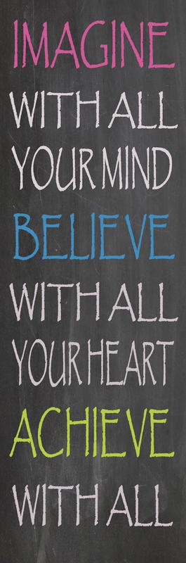 Jean Olivia, YOUR LIFE I (Inspiration, Motivation, Typografie, Leben, Lebensweisheit, Treppenhaus, Schlafzimmer, Grafik, Wunschgröße, bunt)