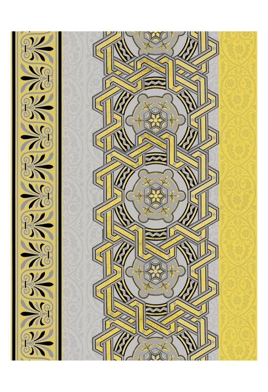 Jace Grey, STRIP PATTERN YELLOW I (MUSTER)