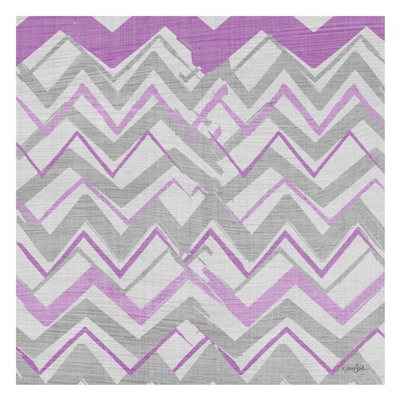 Diane Stimson, CHEVRON ON PURPLE I (MUSTER)