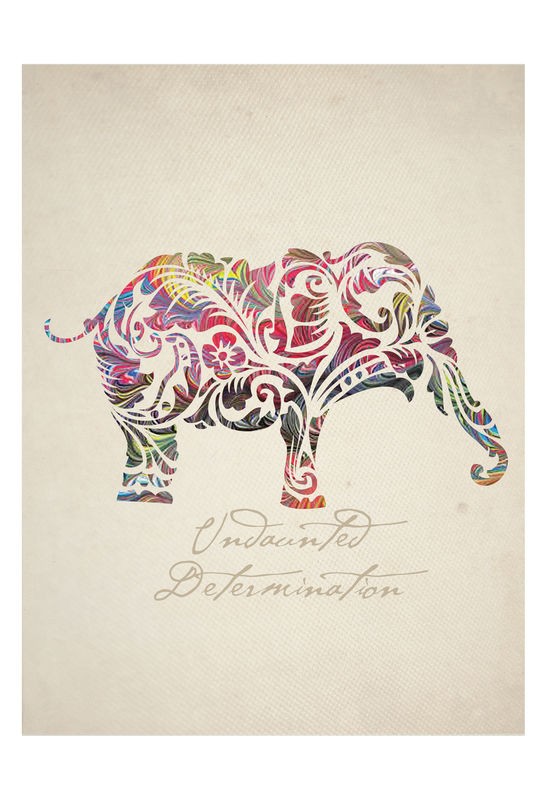 Melody Hogan, COLORFUL ELEPHANT I (TIERE)