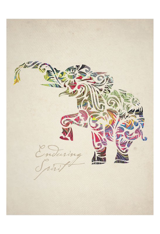 Melody Hogan, COLORFUL ELEPHANT II (TIERE)