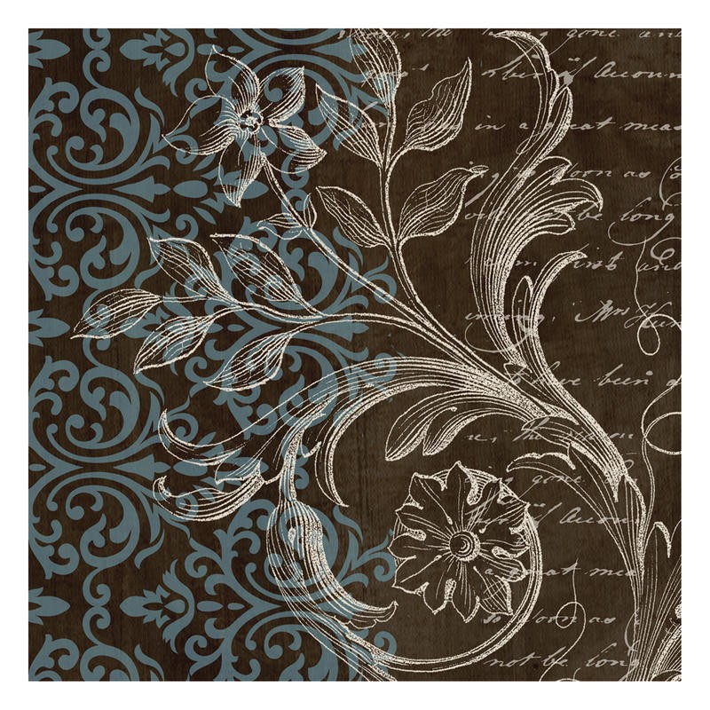 Taylor Greene, BAROQUE (Muster, florale Muster, Ornamente, filigran, Kalligrafie,  Nostalgie, Wunschgröße, Grafik, Treppenhaus)