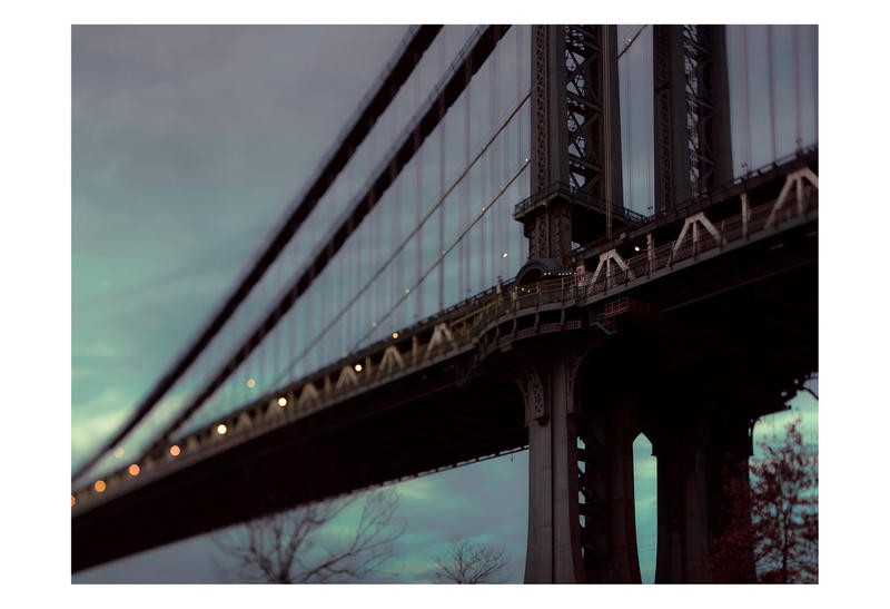 Tracey Telik, MANHATTAN BRIDGE II (New York, Brücke, Detail, Wahrzeichen, Brückenpfeiler, Architektur,  Wunschgröße, Wohnzimmer, Fotokunst,)