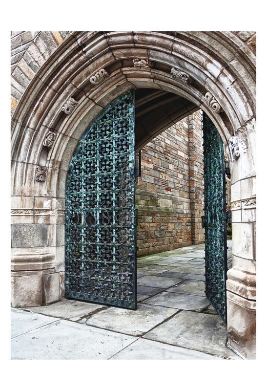 Sandro De Carvalho, ARCHED ENTRY I (Tür, Torbogen, Schmiedeeisen, Nostalgie, Eingang, Schnörkel, Architektur, Wohnzimmer, Treppenhaus Schlafzimmer, Fotografie, Wunschgröße, bunt)