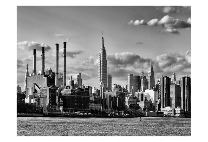 Sandro De Carvalho, EMPIRE STATE V (Wolkenkratzer, Hochhaus, Skyline,  Architektur, New York, Städte, Metropole, Fotokunst, Wunschgröße, Wohnzimmer, Büro, Treppenhaus,schwarz/weiß)