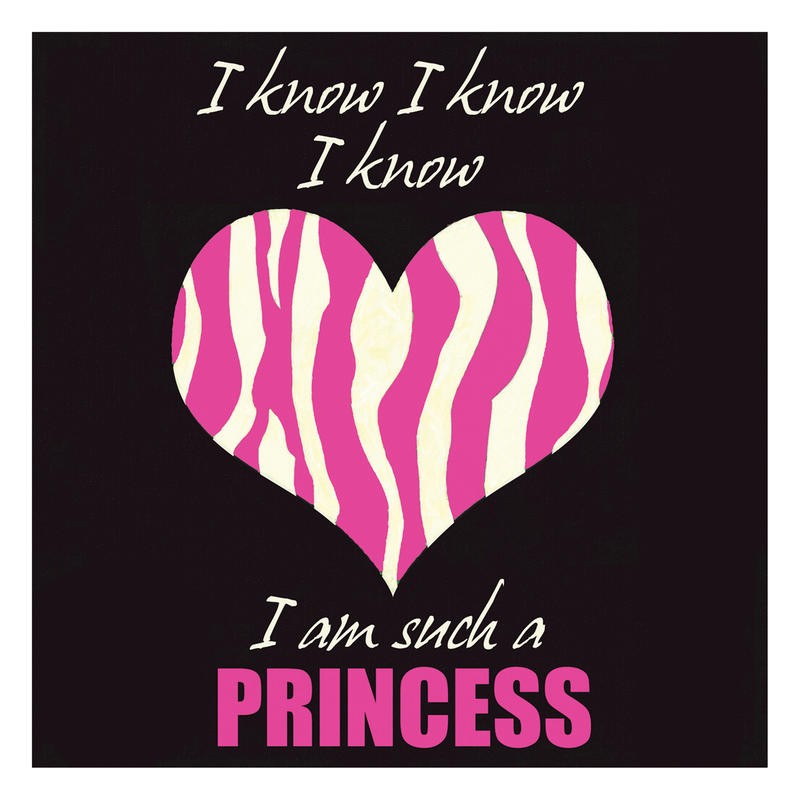 Taylor Greene, BLACK AND PINK I (Motivation, Inspiration, Spruch, Selbsbewusstsein, Selbstvertrauen, Herz, Prinzessin, Typografie, Wunschgröße, Jugendzimmer, pink/schwarz)