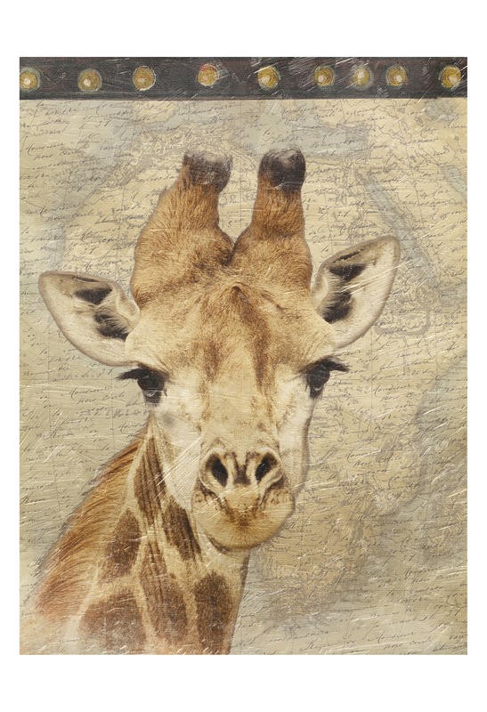 Jace Grey, MAP WITH GIRAFFE II (TIERE)