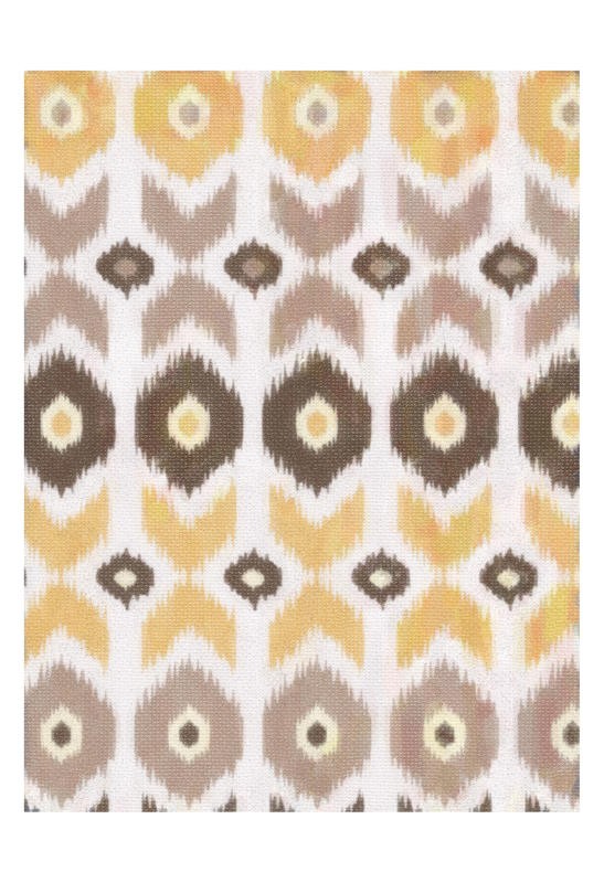 Taylor Greene, IKAT EARTH II (Muster, florale Muster, Ornamente, Reihung, Tapetenmuster, Nostalgie, Wunschgröße, beige-braun)