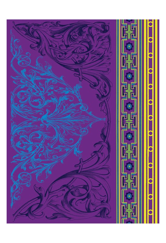 Jace Grey, STRIP PATTERN PURPLE II (MUSTER)