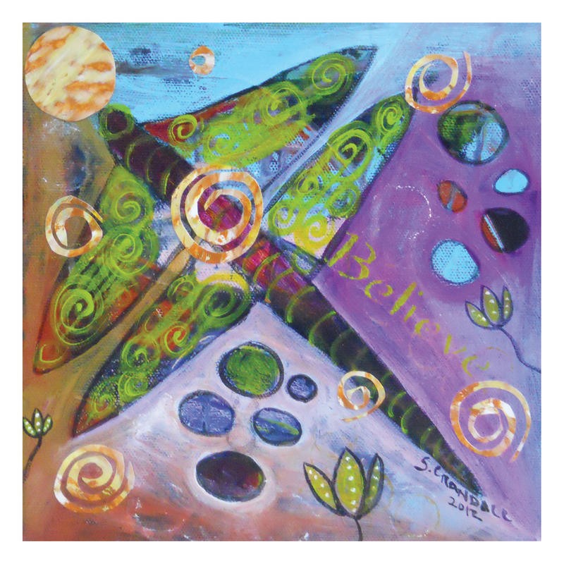 Shannon Crandall, DRAGONFLY IN BLOOM (Libelle, Insekt, modern, naiv, plakativ, Grafik, Kinderzimmer,  Wohnzimmer, Treppenhaus, Wunschgröße, bunt)