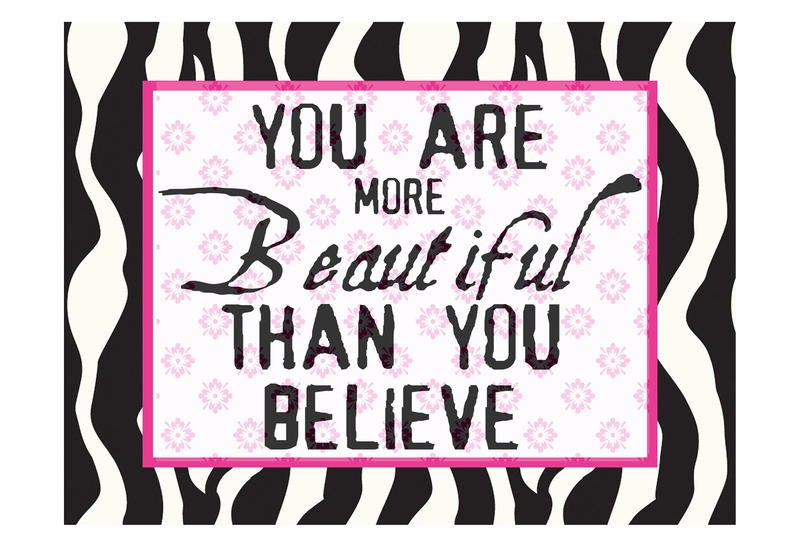 Taylor Greene, MORE BEAUTIFUL (Liebe, Motivation, Inspiration, Worte, Zebramuster, Typografie, Valentinstag,  Wunschgröße, Jugendzimmer,)