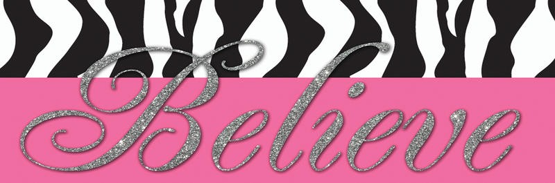 Taylor Greene, GLITTER BELIEVE (Glaube, Kalligrafie, Motivation, Inspiration,  Zebramuster,  Typografie, Glitzer, Wunschgröße, Jugendzimmer,)