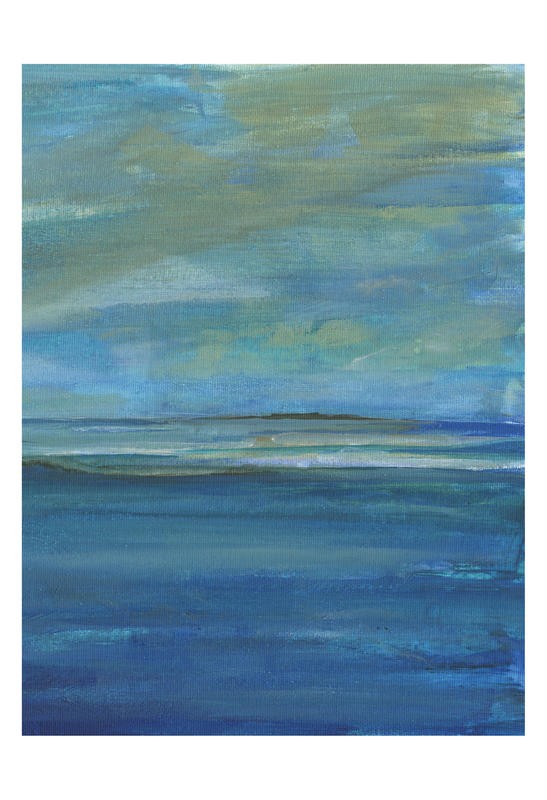 Smith Haynes, AFTER THE STORM II (Abstrakt, Malerei, Abstrahiert, Meer, Wellen Horizont, maritim, Horizontale, modern, Wunschgröße, Wohnzimmer, Treppenhaus, Büro, bunt)
