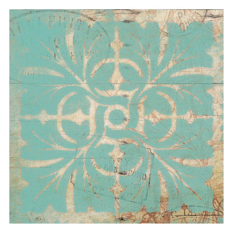 Jace Grey, PATTERN IN TURQUOISE I (MUSTER)