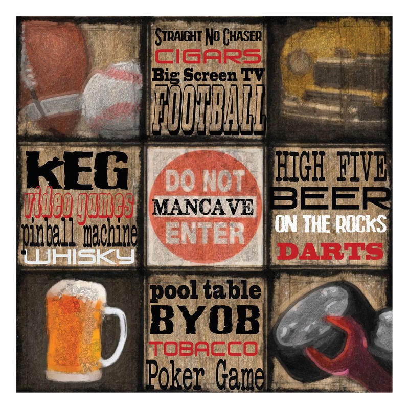 Taylor Greene, MANZONE I (Männersache, Männerthemen, Plakatkunst, Bier, Autos, Football, retro, Bar, Wunschgröße)