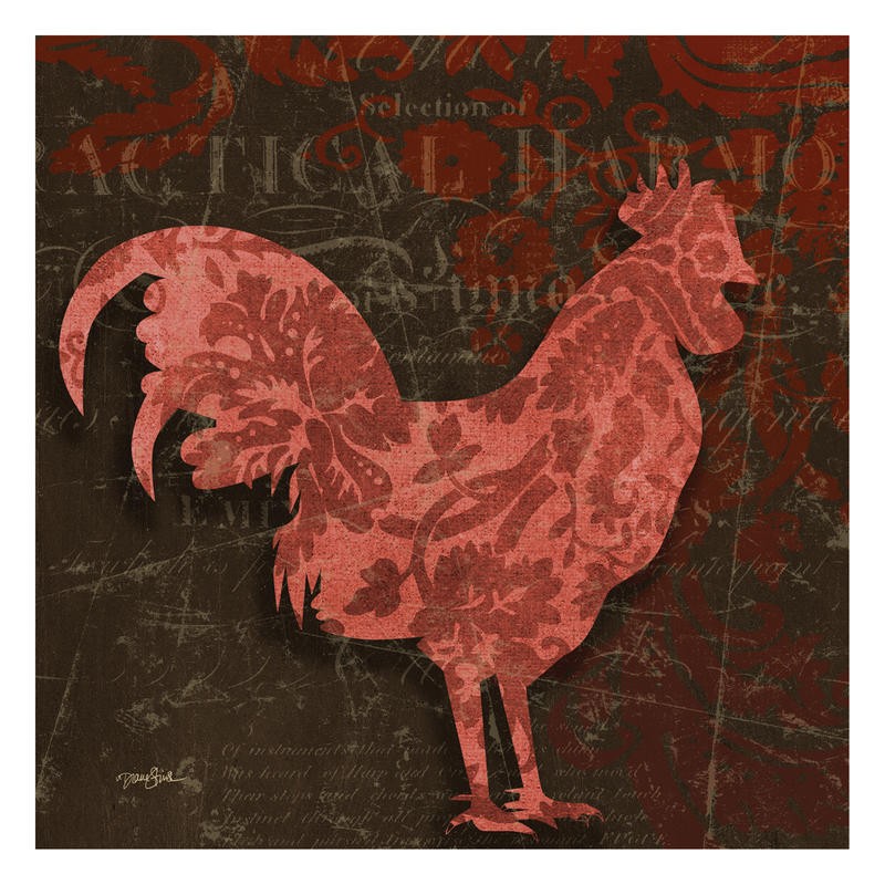 Diane Stimson, ROOSTER DAMASK I (VÖGEL)