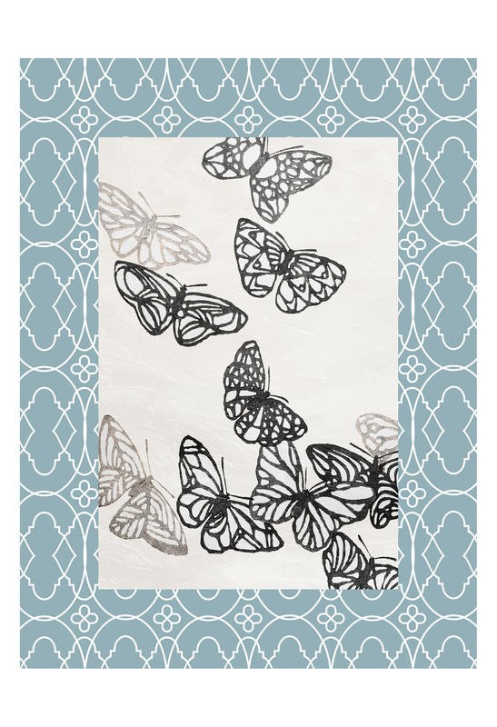 Jace Grey, BUTTERFLY BORDER II (BIENEN + SCHMETTERLINGE)