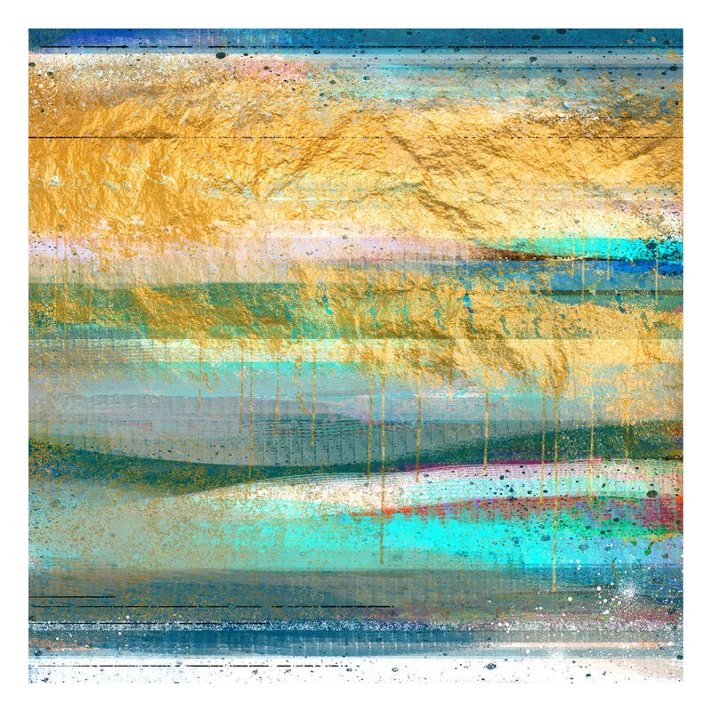 Cynthia Alvarez, RECOVERED II (Abstrakte Kunst, abstrakte Malerei, Farbfelder, abstrakte Landschaft, moderne Malerei, Büro, Business,  Wohnzimmer, Treppenhaus, Wunschgröße, bunt)