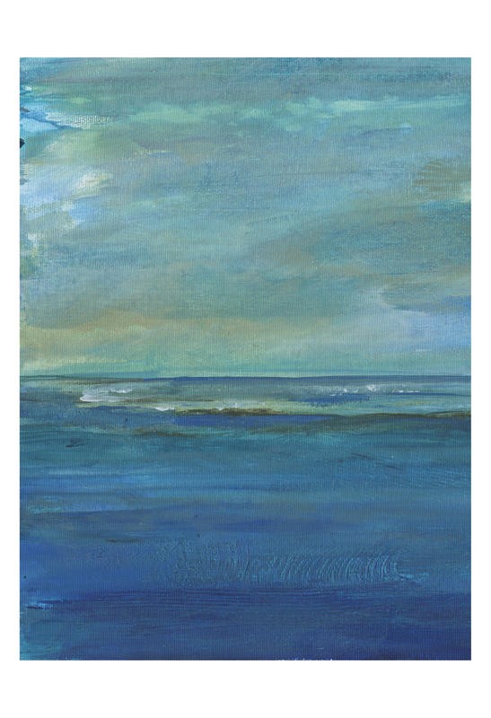 Smith Haynes, AFTER THE STORM I (Abstrakt, Malerei, Abstrahiert, Meer, Wellen Horizont, maritim, Horizontale, modern, Wunschgröße, Wohnzimmer, Treppenhaus, Büro, bunt)