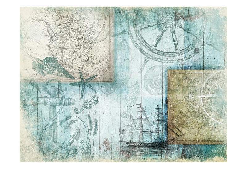 Jace Grey, COASTAL COLLAGE BLUE II (MARITIM)