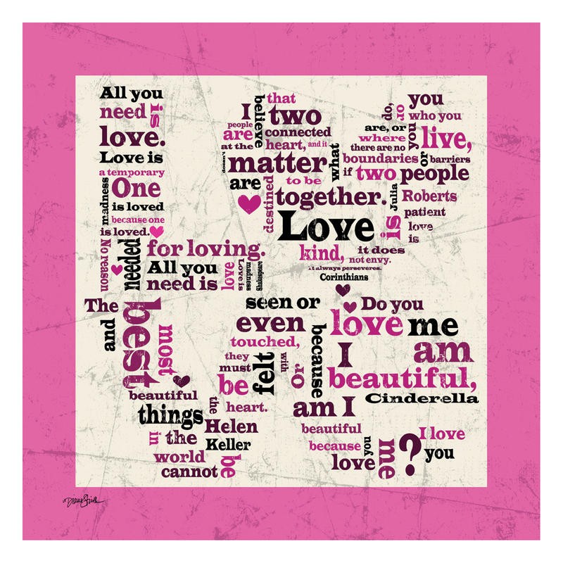 Diane Stimson, LOVE I (TYPOGRAFIE)