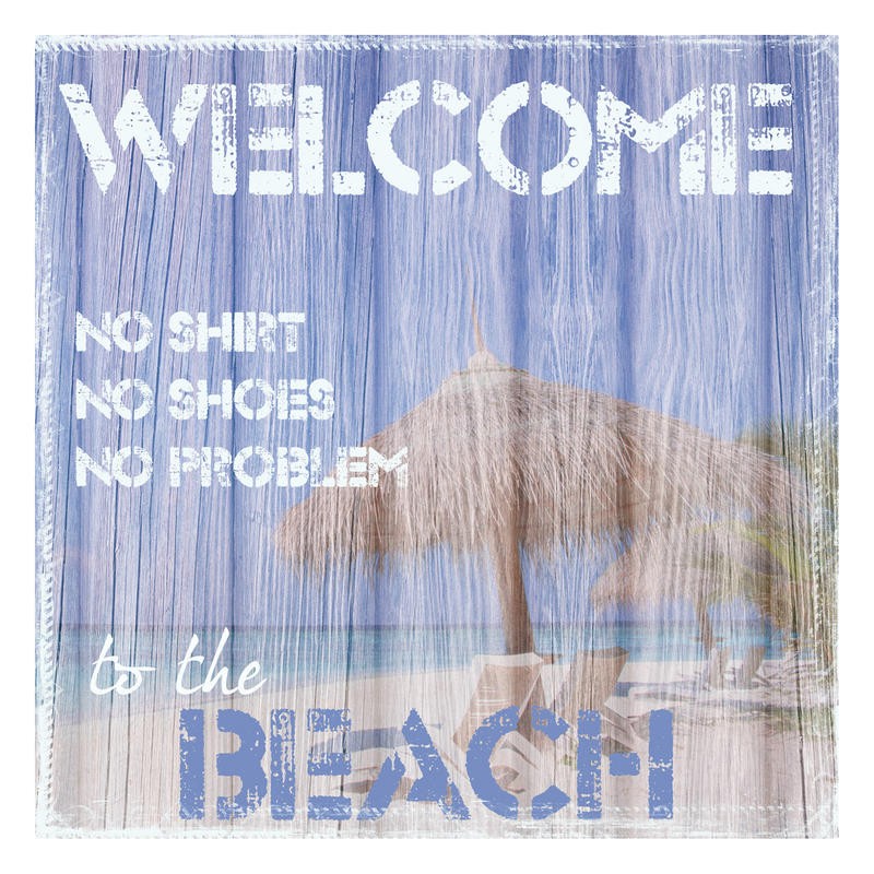 Taylor Greene, BY THE SEA I (Landschaft, Meer, Strand, Leben, Leichtigkeit des Sein,  Genießen, Urlaub, Typografie, Inspiration, Motivation,  Wunschgröße, Fotokunst, Treppenhaus)