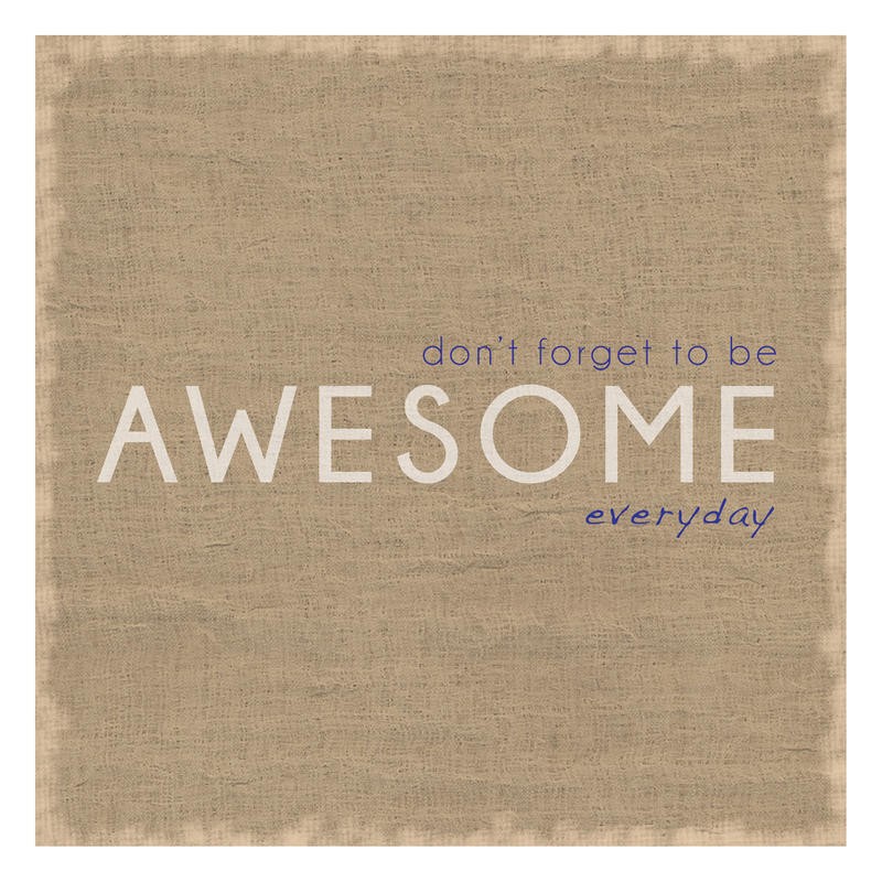 Lauren Gibbons, BELIEVE & AWESOME II (Motivation, Inspiration,  Selbstvertrauen, Typografie, Treppenhaus, Büro, Grafik, Wunschgröße, bunt)