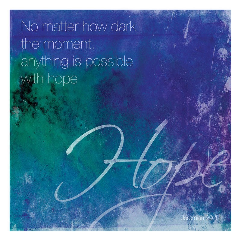 Jace Grey, WATERCOLOR HOPE (TYPOGRAFIE)