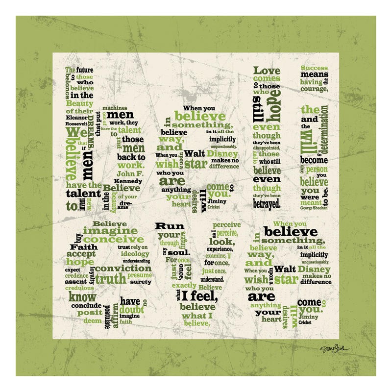 Diane Stimson, BELIEVE I (TYPOGRAFIE)