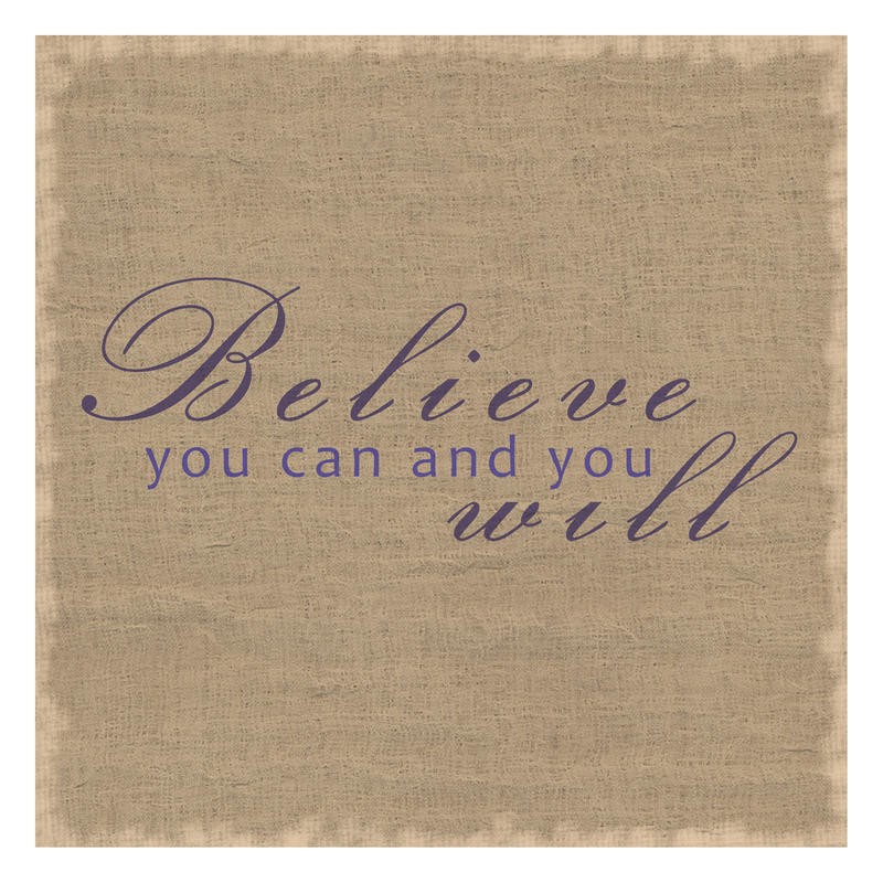 Lauren Gibbons, BELIEVE & AWESOME I (Motivation, Inspiration,  Selbstvertrauen, Typografie, Treppenhaus, Büro, Grafik, Wunschgröße, bunt)