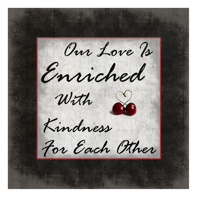 Sheldon Lewis, YOUR LOVE II (Inspiration, Motivation, Liebe, Lebensweisheit, Spruch, Typografie, Schlafzimmer, Wunschgröße, Grafik, schwarz/weiß/rot)