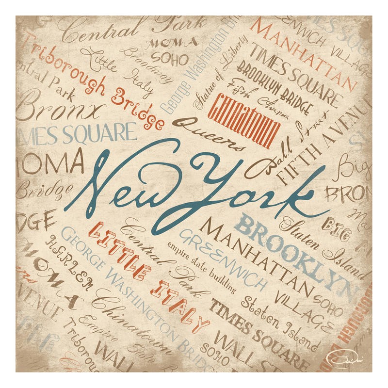 Onrei, NY NY (TYPOGRAFIE)