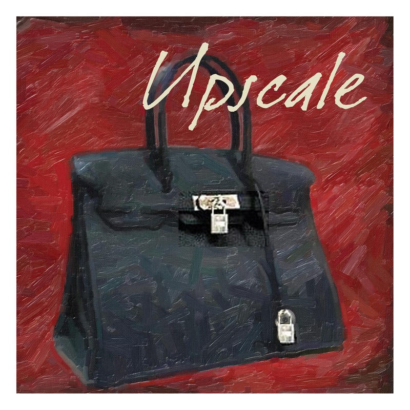 Taylor Greene, UPSCALE II (Mode, Handtasche,Leder, Grafik, Kleidung, Accessoirs, Eleganz,  Jugendzimmer, Treppenhaus,   Wunschgröße, schwarz/rot)