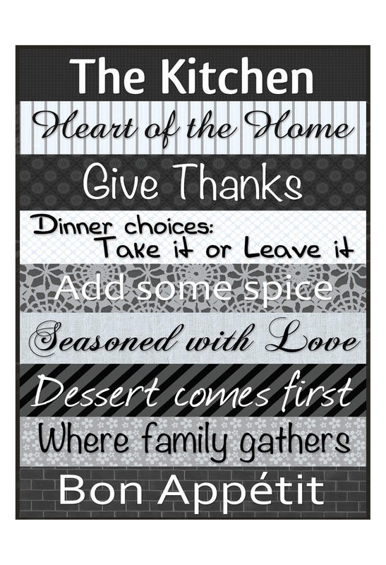 Lauren Gibbons, THE KITCHEN II (Motivation, Inspiration, Lebensweisheiten, Sprüche, Typografie, Treppenhaus, Jugendzimmer, Grafik, Wunschgröße, schwarz/weiß)