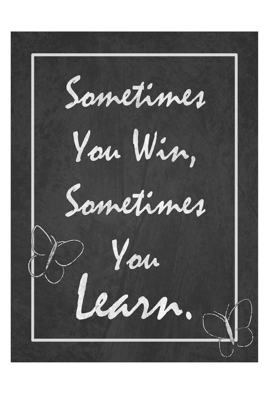 Tony Pazan, SOMETIMES (Lebensweisheit, Spruch, Typografie, Inspiration, Motivation, Zackenmuster, Wunschgröße, Jugendzimmer, Treppenhaus, Grafik, schwarz/weiß)