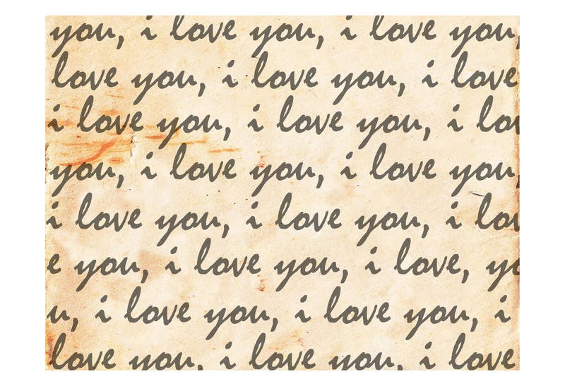 Sheldon Lewis, P.S. I LOVE YOU IV (Valentinstag, Liebesbrief, retro/vintage, Kalligrafie, Wohnzimmer, Jugendzimmer, Treppenhaus, Grafik, Wunschgröße,bunt)