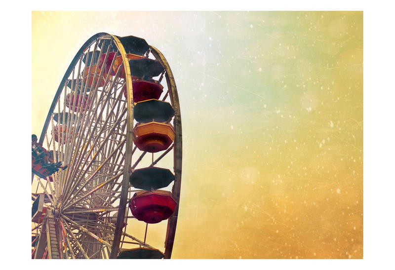 Tracey Telik, BIG WHEEL (Riesenrad, Gondeln, Spaß, Jahrmarkt, Kirmes, Fotokunst, Wunschgröße, Wohnzimmer)