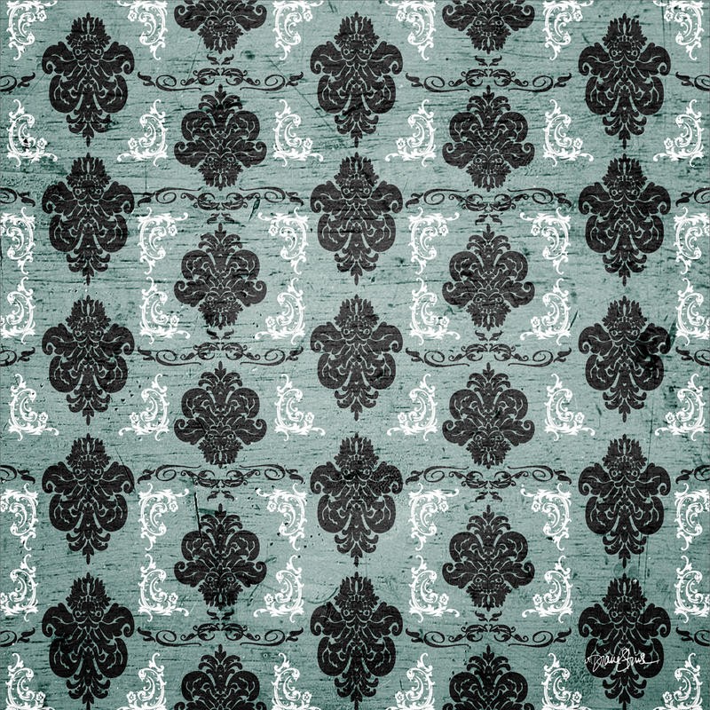 Diane Stimson, TEAL DAMASK I (MUSTER)