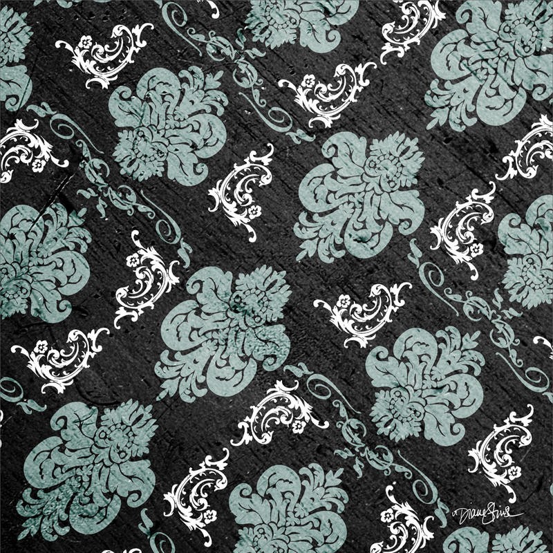 Diane Stimson, TEAL DAMASK II (MUSTER)