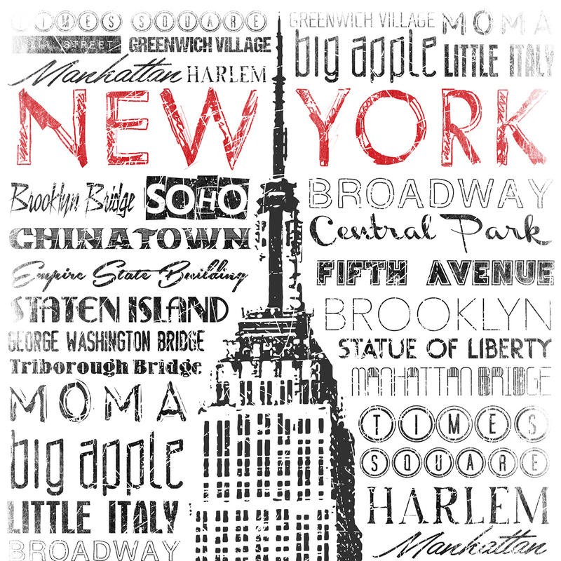 Jace Grey, NEW YORK WORDS II (NEW YORK)