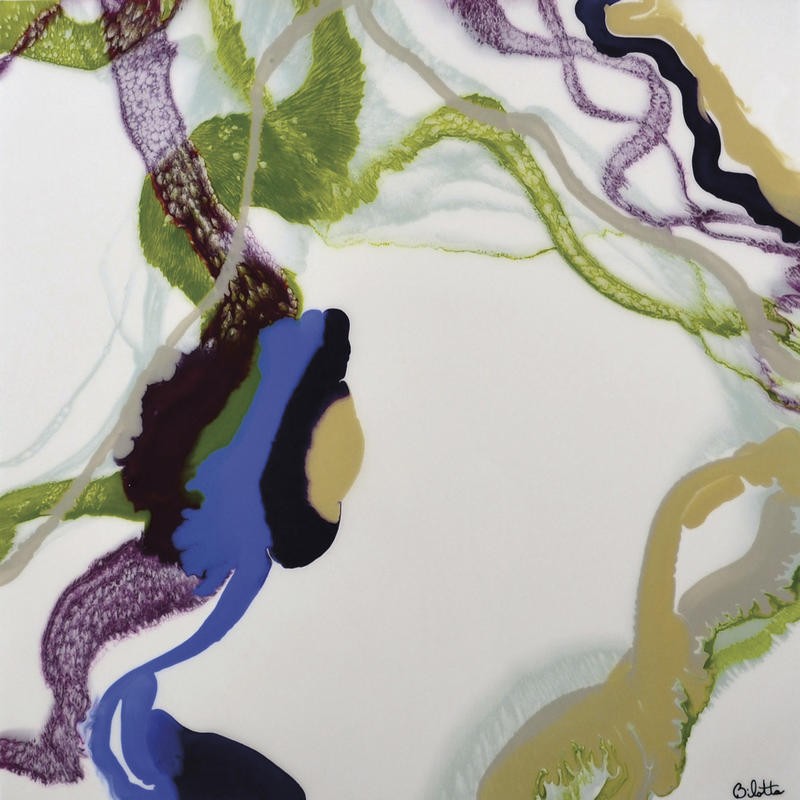 Barbara Bilotta, COMING OF AGE II (Abstrakte Kunst, Struktur, Oberfläche,verworren, Bewegung, Dynamik,  Wunschgröße, Treppenhaus, Wohnzimmer, Büro, Arztpraxis, modern, zeitgenössische Malerei, bunt)