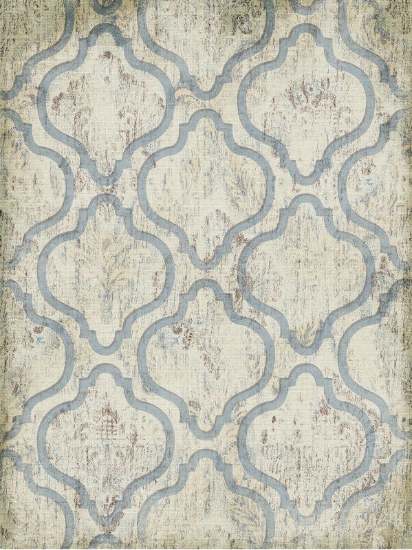 Jace Grey, ANTIQUE BLUE WALL I (MUSTER)