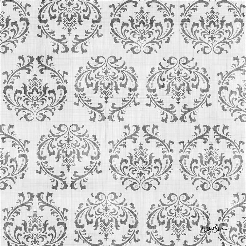 Diane Stimson, CHARCOAL DAMASK GRAY I (MUSTER)